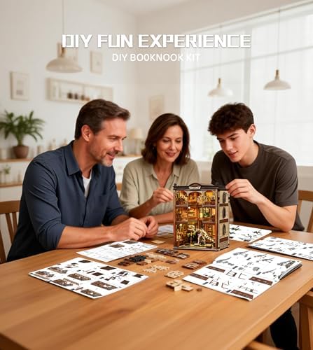 Spilay Book Nook Kit for Adults, Fossil Museum DIY Miniature House Kit - Image 5