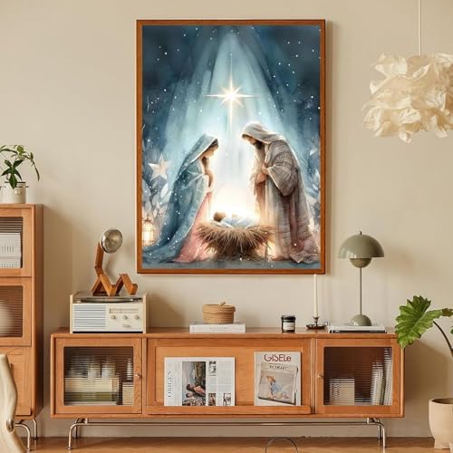 Jesus Paint by Numbers Kit for Adults Framed Canvas 12X16 in, Frameworkless - Image 5