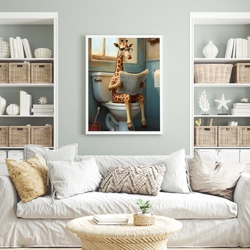 Yunruily Paint by Numbers Kits for Adults - Giraffe Adult Paint by Number Kits on Canvas,Paint by Number Adult for Gifts Home Wall Decor 16x20inch - Image 7