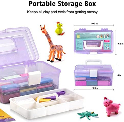 Aestd-ST Polymer Clay Kit 72 Colors, Oven Bake Modeling Clay for Kids - Image 3