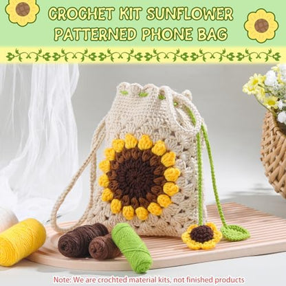 Pnytty Crochet Bag Kit, Crochet Kit for Beginners with Crocheting Tools - Image 5