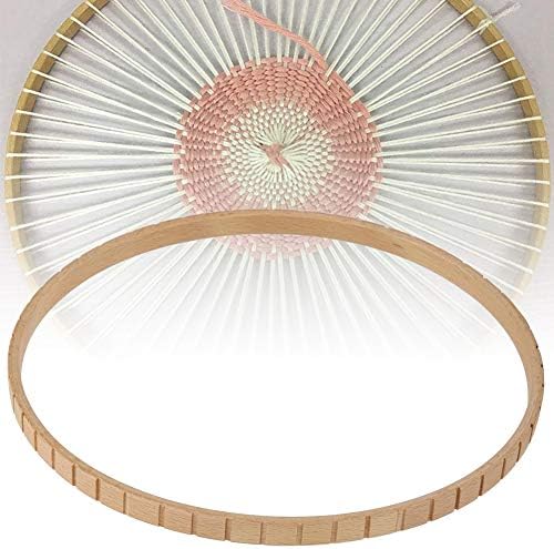 Phefop 19cm Wooden Knitting Looms Circular Knitting Machine, Manual DIY Knitting Tool, Wall Hanging Decoration, Russian Weaving Craft, Parent Child Interaction Activity - Image 5