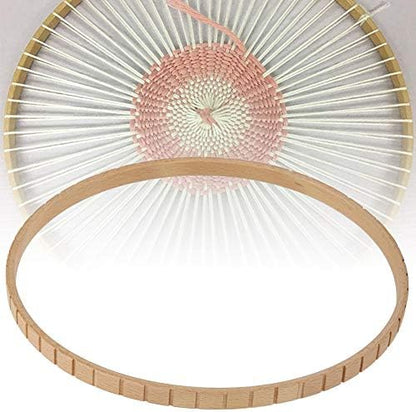 Phefop 19cm Wooden Knitting Looms Circular Knitting Machine, Manual DIY Knitting Tool, Wall Hanging Decoration, Russian Weaving Craft, Parent Child Interaction Activity - Image 5
