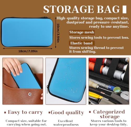 74 PCS Leather Sewing Kit Heavy Duty Sewing Kit Upholstery Repair Kit - Image 4