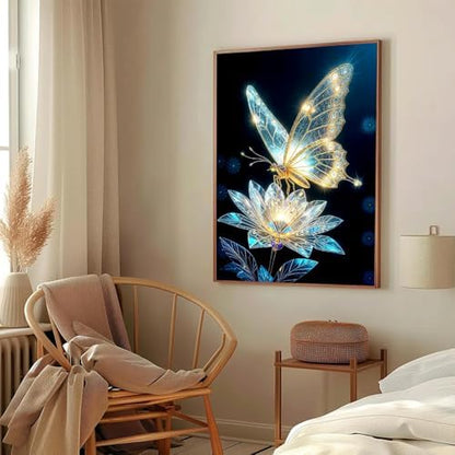AIBOERL Paint by Numbers Kit for Adults Beginner,Slight Butterfly, 12X16In - Image 6