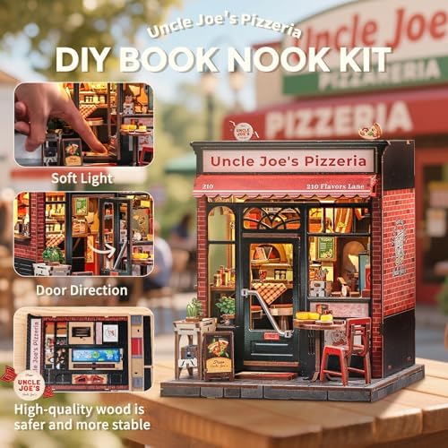 CUTEBEE Book Nook Kit DIY Miniature House Dollhouse Booknook - Image 3