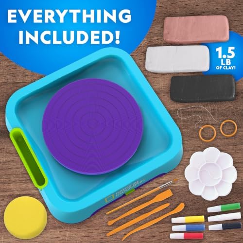National Geographic Junior Pottery Wheel for Kids Arts & Crafts Kit - Image 5