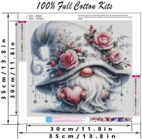 DYAIANGMU Elephant Stamped Cross Stitch Kit for Adults 13.7x13.7 inches - Image 2