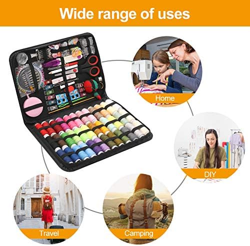 BiaoGan Extra Large Sewing Kits, 229 PCS Premium Sewing Supplies with 41 XL Thread Spools for DIY, Travelers, Adults, Beginners, Campers and Home, Sewing Machine Kits, Professional Sewing Accessories - Image 5