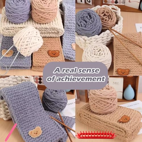Novelchet Knitting Loom Kit for Scarf, Easy Knitting Set with Instructions - Image 6