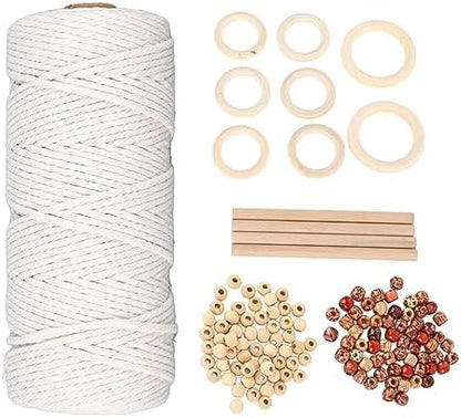 Ycauty Beginners Macrame Kit Creative DIY Plant Hanger Supplies & Beads for Home Decor & Crafts - Image 5