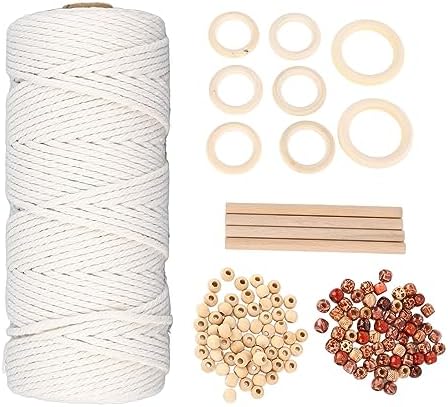 Ycauty Beginners Macrame Kit Creative DIY Plant Hanger Supplies & Beads for Home Decor & Crafts by Unknown
