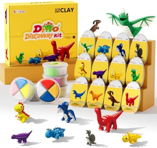 ARTPAR Air Dry Clay Kit,Dinosaur Modeling Magic Clay,Kids DIY Crafts Gifts by ARTPARencourageKidsexplorationartandcrafts