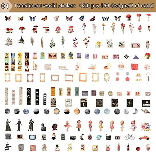 Draupnir 800pcs Vintage Junk Journal Supplies,Scrapbook Supplies Scrapbooking Paper and Stickers Ephemera for Art Aesthetic Journaling Kit Collage - Image 2