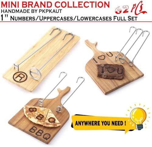 62Pcs 1" Custom Branding Iron for Wood, Leather Branding Stamp Kit - Image 5