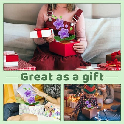 Crochet Kit, Crochet Kit for Beginners, Butterfly Orchid Knitting Kit - Image 6