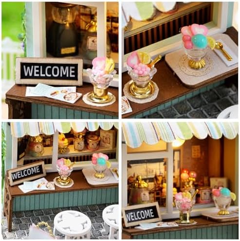 CUTEROOM DIY Doll Room Miniature Furniture Wooden House Kit-Dessert Time - Image 5