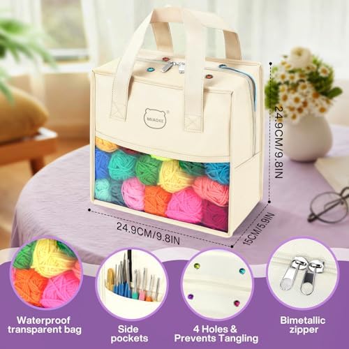 90Pc Portable Crochet Kit Suitable for Beginners & Professionals - Milky - Image 4