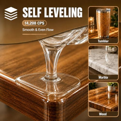 LET'S RESIN EPOXY RESIN 1 Gallon High Viscosity Resin for Table Top - Image 3