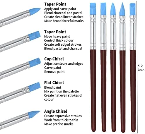 Pottery Tools, 44PCS Ceramic Clay Sculpting Tools Set with Plastic Case, for Beginners Expert Crafts Polymer Clay Club, Dotting, Modeling, Shaping Hobbyists, Artists, by Augernis - Image 5