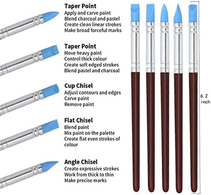 Pottery Tools, 44PCS Ceramic Clay Sculpting Tools Set with Plastic Case, for Beginners Expert Crafts Polymer Clay Club, Dotting, Modeling, Shaping Hobbyists, Artists, by Augernis - Image 5