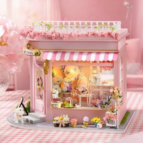 Dollhouse Kit, DIY Miniature House Kit w/LED Lights for Adults - Image 6