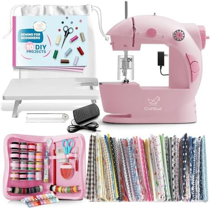 CraftBud Mini Sewing Machine for Beginners, Adults and Kids Sewing Machine by CraftBud