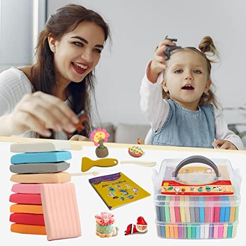 Aestd-ST Polymer Clay Kit 50 Colors, Oven Bake Modeling Clay for Kids - Image 5
