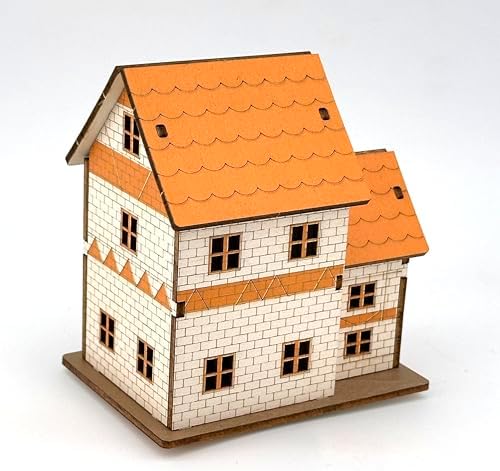 Log Cabin 3D Wooden House Puzzle,DIY Mini Building Model Kit，004 - Image 5