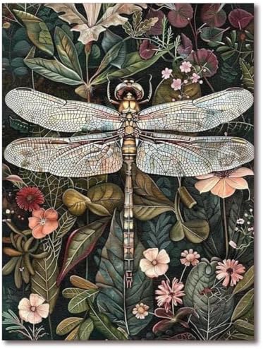 Tiwabb Dragonfly Stamped Cross Stitch Kits for Adults Beginners by DIYHomeDecor
