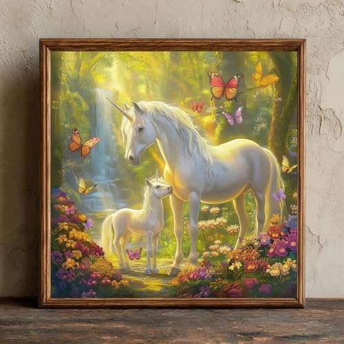 CRZMODE Unicorn Paint by Numbers Kit for Adults,Unicorn Paint by Numbers for Adults, Acrylic Painting Crafts for Home Decor Gift (16x16inch) - Image 2