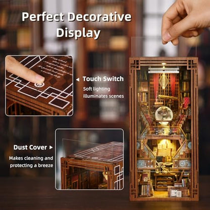 Beyond Library Book Nook Kits, DIY 3D Wooden Puzzle for Adults - Image 3