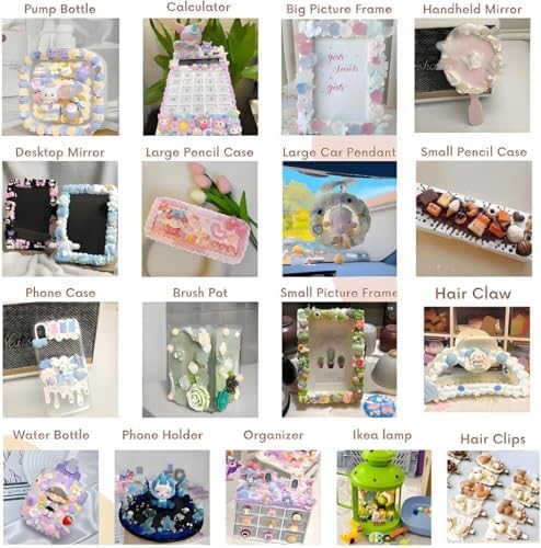 Purple Whipped Cream Glue Handmade Set, Ideal for Miniature, Jewelry & DIY Phone Cases, with 3 Decoden Cream, 6 Tips, Pearl& Resin Packs (Purple/Pearl) - Image 5
