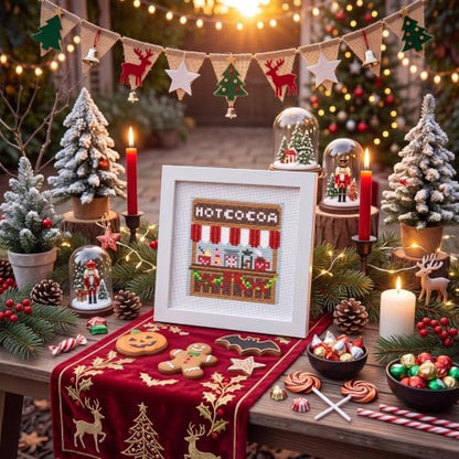 XunYee 18 Mesh Needlepoint Canva for Beginner, Hot Cocoa - Image 6