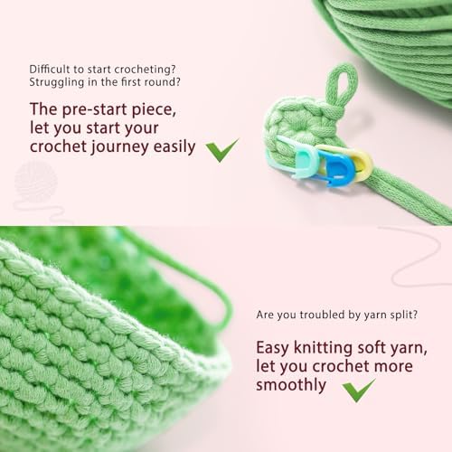 CrochetBox Snowman Eyeglass Holder Crochet Kit for Beginners, Adults - Image 6