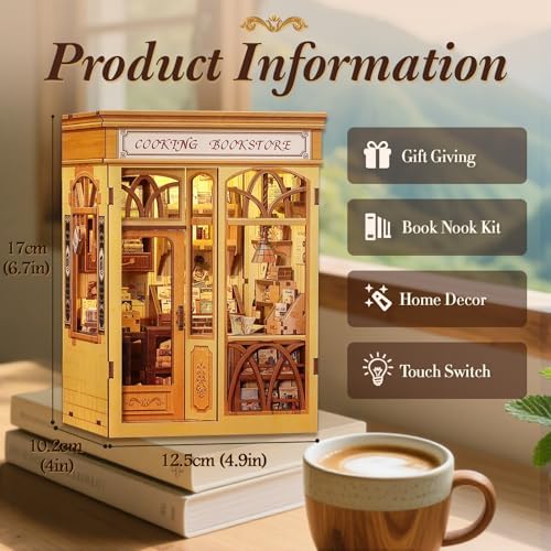Fsolis Book Nook Kit - DIY Miniature House Kit - Image 2
