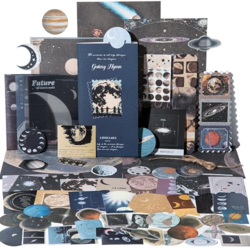 YagCu Galaxy Scrapbooking Kit, Vintage Junk Journal Supplies by YagCu