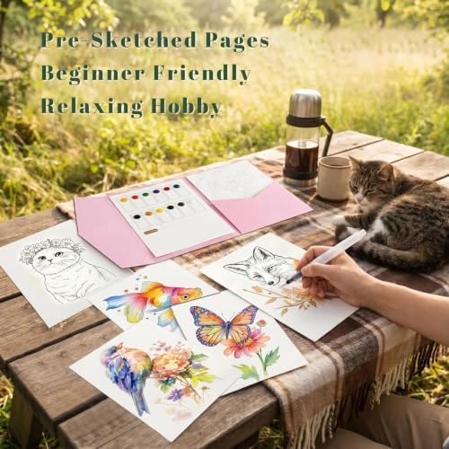 Breathly Watercolor Kit for Adults & Beginners (Animals) - Image 4