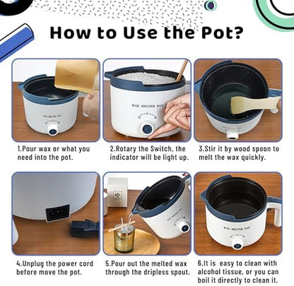 Wax Melting Pot Kit with Digital Scale(No Battery), Heat Gun, Thermometer - Image 5