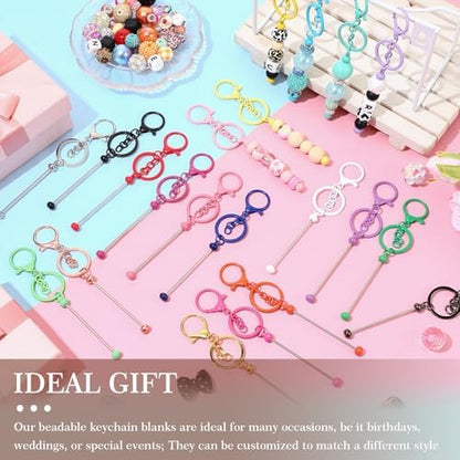 Tondiamo 24 Pcs Beadable Keychain Bar - Image 6