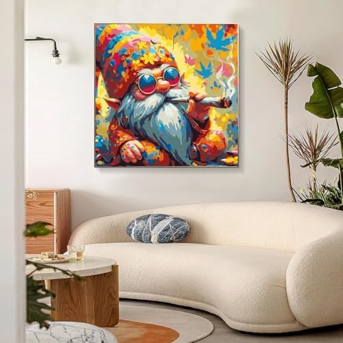 Meothan Paint by Numbers Kit for Adults Beginner 16X16 inch (Without Frame) - Image 2