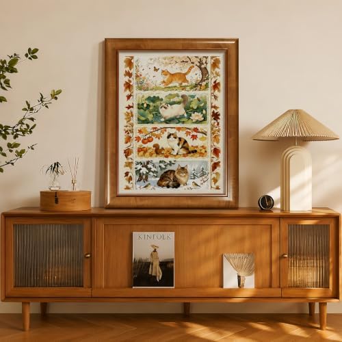 Cat Animals Scenery Stamped Cross Stitch Kits for Beginner 12x16 Inch - Image 4