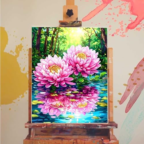Paint by Numbers Kit for Adults Beginner, Plant Paint by Numbers Flower, DIY Easy Acrylic Watercolor Oil Painting Kit with Brushes, Arts and Crafts for Adult for Home Wall Decor, Gifts 20x26 in B-26 - Image 3