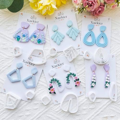 Xaekicr Abstract Shapes Polymer Clay Cutters Set – Clay Cutters for Polymer Molds, Clay Earring and Versatile Tools - Image 4