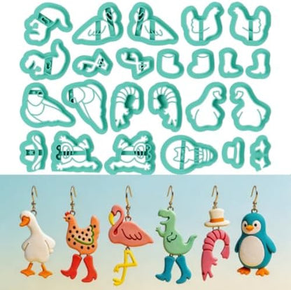 ORIGACH 24 Pcs Fun Animals Polymer Clay Cutters Set by ORIGACH