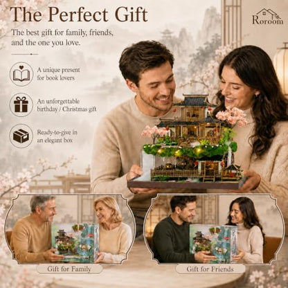 Roroom DIY Miniature House Kit, Fairyland Pavilion Dollhouse Kit - Image 6