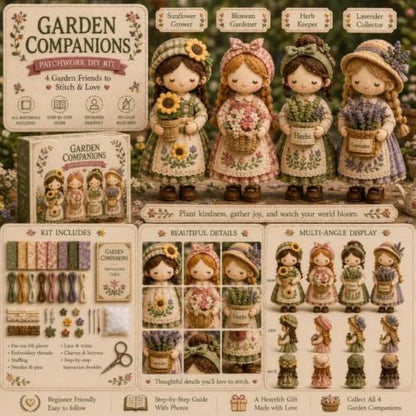 Forest Patchwork DIY Kit Series Beginner Sewing Craft Kit, #C - Image 6