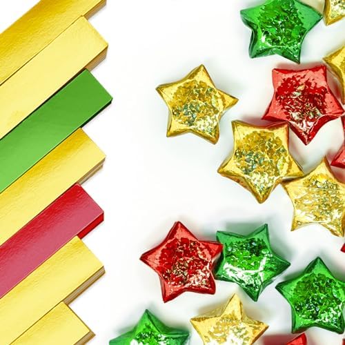 Kigeli 1000 Sheets Origami Star Paper Strips,Stylish Color,Solid Style - Image 3