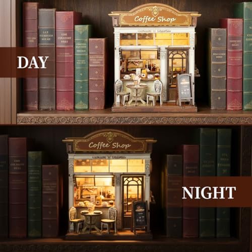 Book Nook Kit, DIY Miniature House Dollhouse Kit for Adults and Teens - Image 4