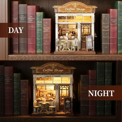 Book Nook Kit, DIY Miniature House Dollhouse Kit for Adults and Teens - Image 4